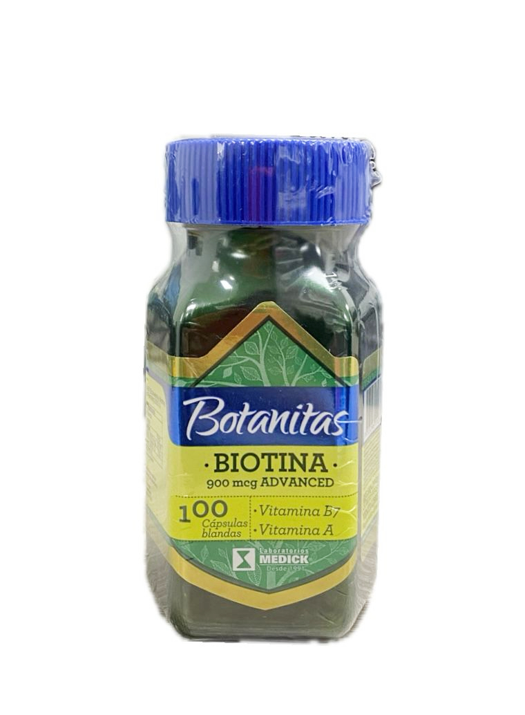 BIOTINA 900 MCG  ADVANCED BOTANITAS FRASCO X 100 CAPSULAS