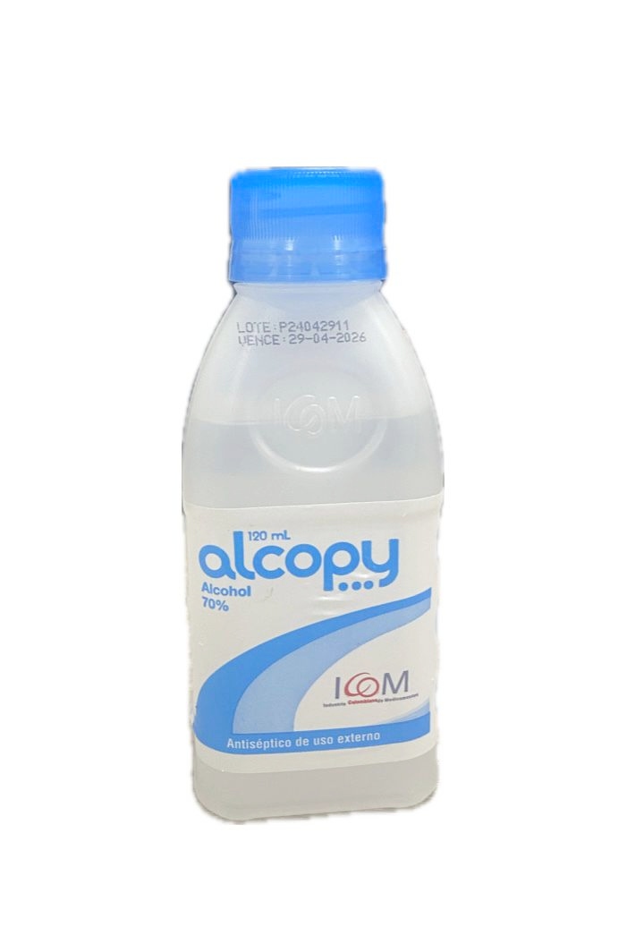 ALCOPY ALCOHOL 70% ANTISEPTICO FRASCO X 120 ML