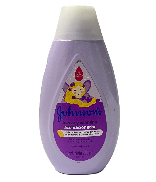 ACONDICIONADOR JOHNSONS BABY FUERZA Y VITAMINA E FRASCO X 200 ML