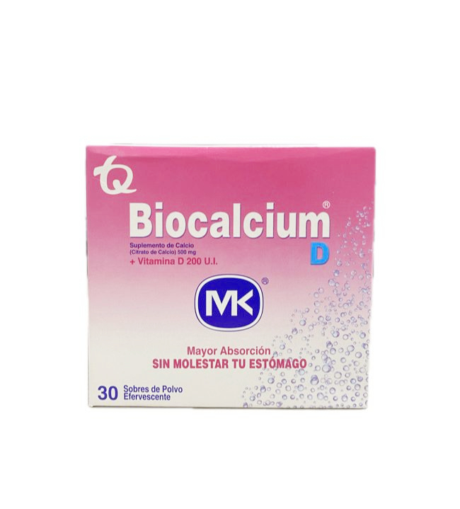 BIOCALCIUM D POLVO CAJA X 30 SOBRES MK