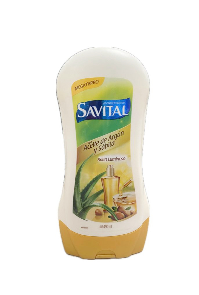 ACONDICIONADOR SAVITAL CON ARGAN Y SABILA FRASCO X 490 ML