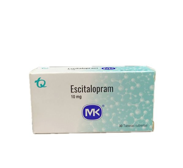 ESCITALOPRAM 10 MG CAJA X 30 TABLETAS MK