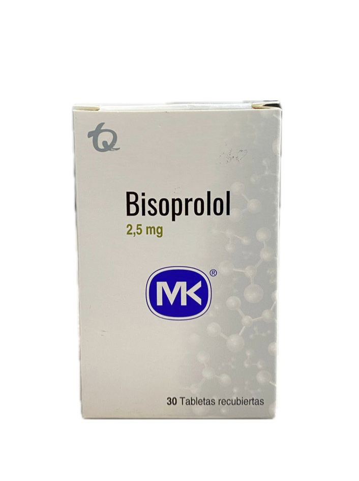 BISOPROLOL 2,5 MG FRASCO X 30 TABLETAS MK