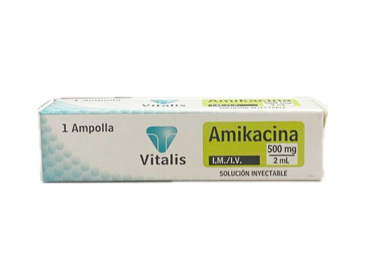 AMIKACINA 500MG/2ML CAJA X 1 AMPOLLA VITALIS