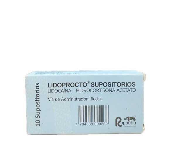 LIDOPROCTO-SUPOSITORIOS  CAJA X 10 UNDS