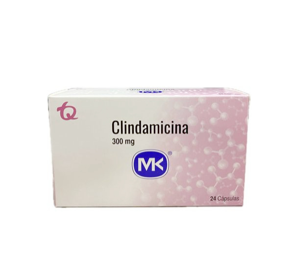 CLINDAMICINA 300 MG CAJA X 24 CAPSULAS MK