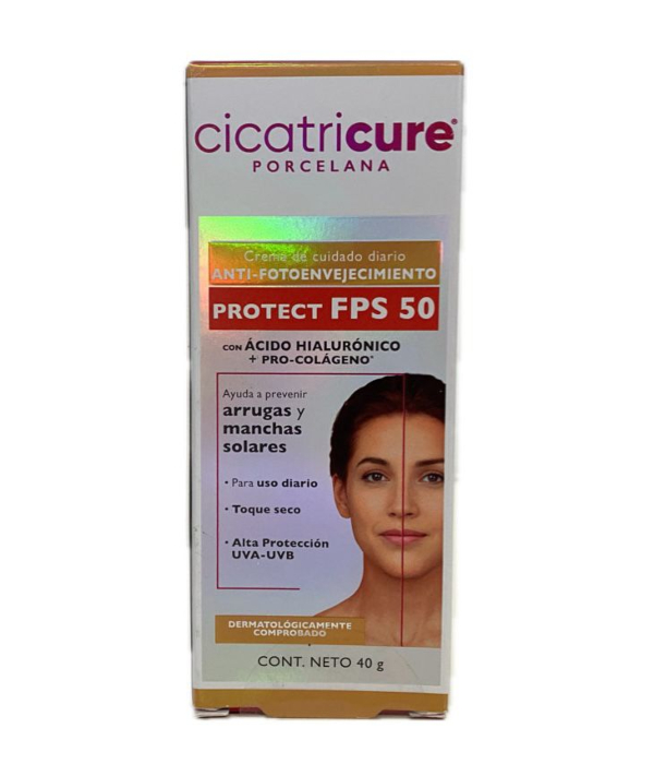 CICATRICURE PORCELANA CREMA FPS 50 TUBO X  40 GR 