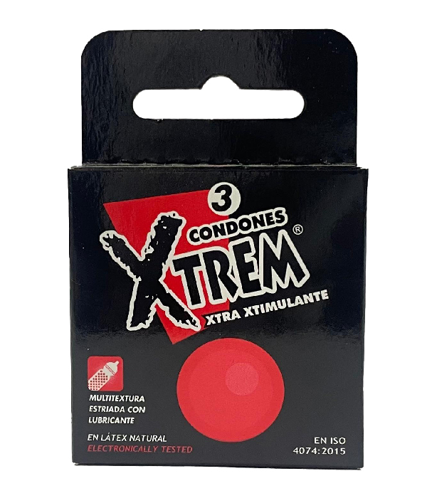 PRESERVATIVO XTREM XTRA XTIMULANTE CAJA X 3 UNDS