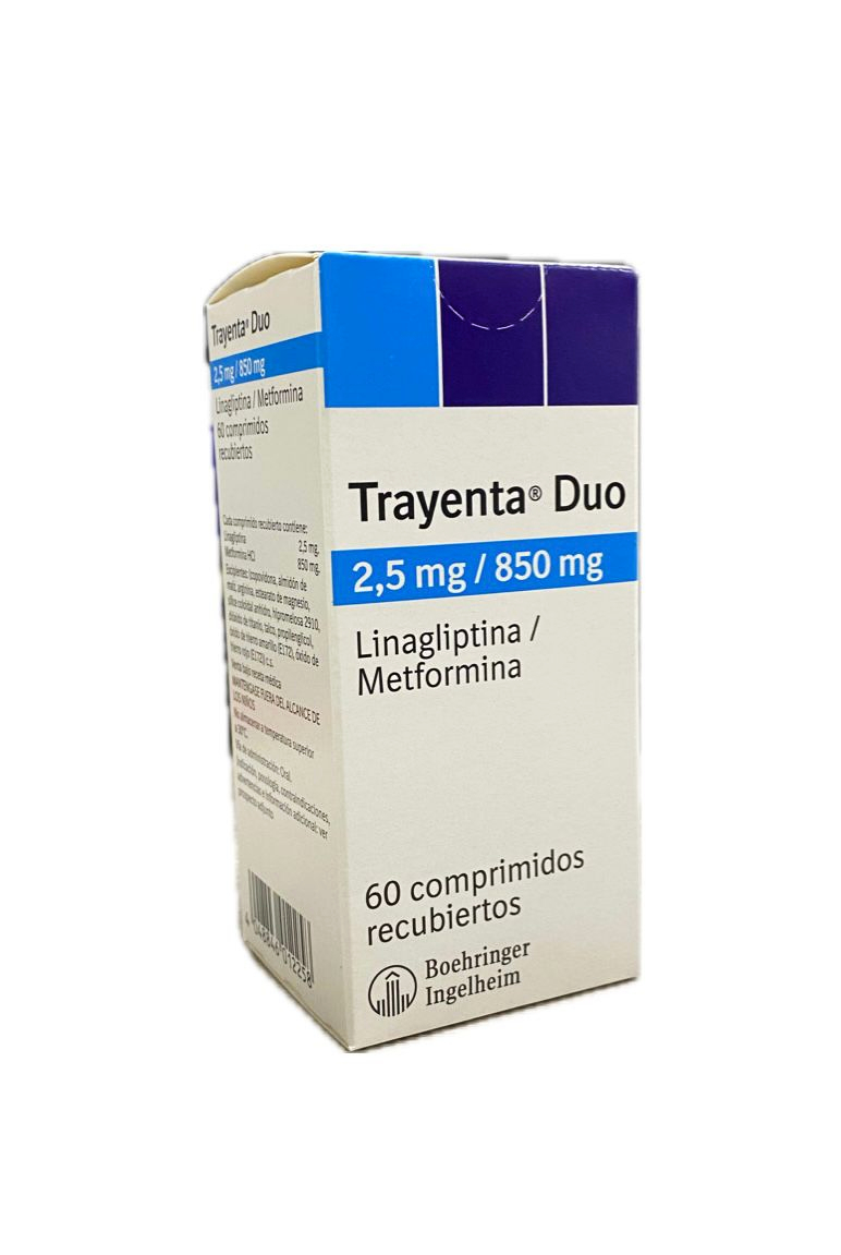 TRAYENTA DUO 2,5MG/850 MG CAJA X 60 COMPRIMIDOS 