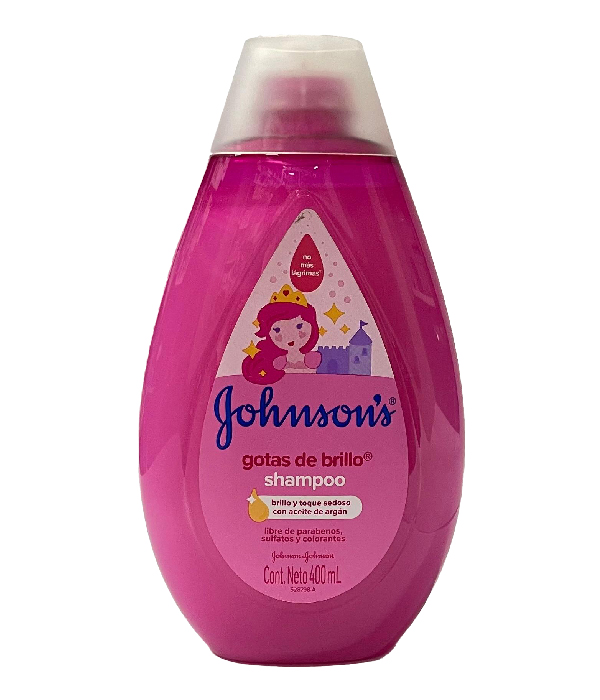 SHAMPOO JOHNSONS GOTAS DE BRILLO FRASCO X 400 ML