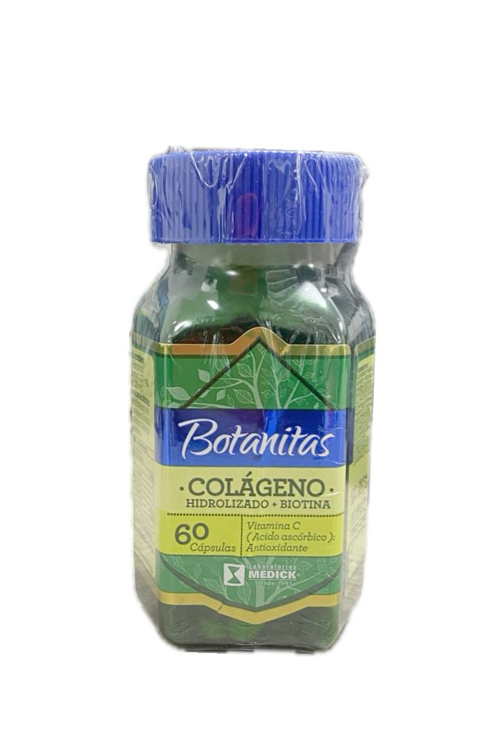 COLAGENO HIDROLIZADO + BIOTINA VITAMINA C BOTANITAS FRASCO X 60 CAPSULAS