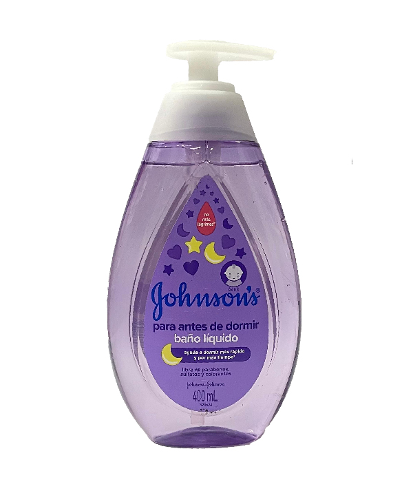 BAÑO LIQUIDO JOHNSONS PARA ANTES DE DORMIR FRASCO X 400 ML 