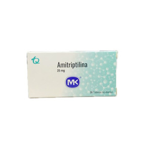 AMITRIPTILINA 25 MG CAJA X 30 TABLETAS MK