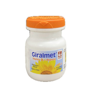 GIRALMET VITAMINA D + MAGNESIO 1000 UI FRASCO X 30 TABLETAS 