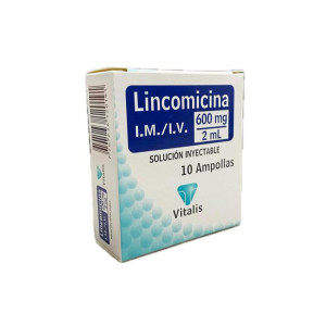 LINCOMICINA 600MG/2ML CAJA X 10 AMPOLLAS VITALIS