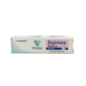 DIPIRONA 1G/2ML CAJA X 1 AMPOLLA VITALIS 