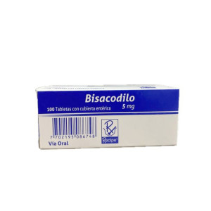 BISACODILO 5 MG CAJA X 100 TABLETAS RECIPE