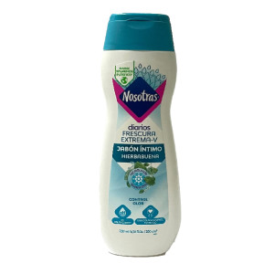 JABON INTIMO NOSOTRAS HIERBABUENA FRESCURA EXTREMA FRASCO X 200 ML