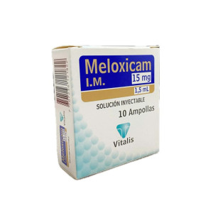 MELOXICAM 15MG/1,5ML CAJA X 10 AMPOLLAS VITALIS 