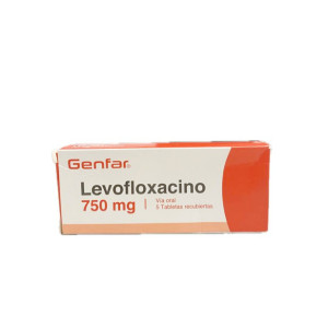 LEVOFLOXACINO 750 MG CAJA X 5 TABLETAS GENGAR