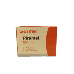 PIRANTEL 250 MG CAJA X 60 TABLETAS GENFAR