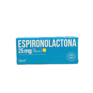 ESPIRONOLACTONA 25 MG CAJA X 20 TABLETAS LP