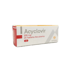 ACICLOVIR 200 MG CAJA X 25 TABLETAS MEMPHIS 
