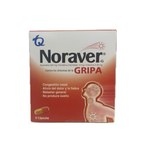 NORAVER G GRIPA CAJA X 8 CAPSULAS