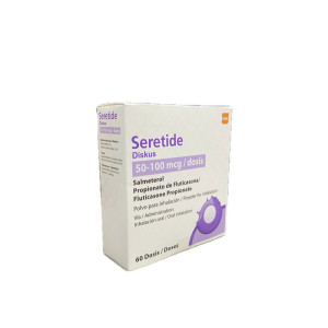 SERETIDE DISKUS 50-100 MCG POLVO PARA INHALACION X 60 DOSIS