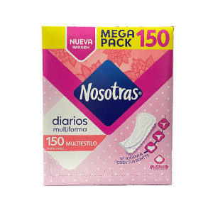 PROTECTORES NOSOTRAS DIARIOS MULTIESTILO CAJA  X 150 UNDS