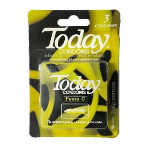 PRESERVATIVO TODAY PUNTO G CAJA X 3 UNIDADES