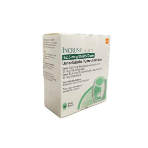INCRUSE 62,5MCG POLVO PARA INHALACION 30 DOSIS 