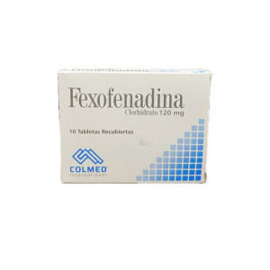 FEXOFENADINA 120 MG CAJA X 10 TABLETAS COLMED 