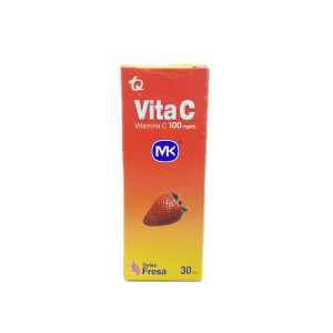 VITA C  GOTAS 100 MG SABOR A FRESA FRASCO X 30 ML MK