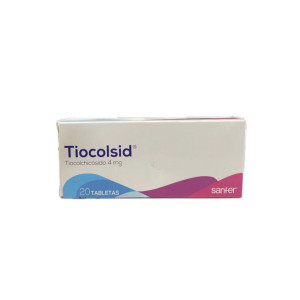 TIOCOLSID 4 MG CAJA X 20 TABLETAS