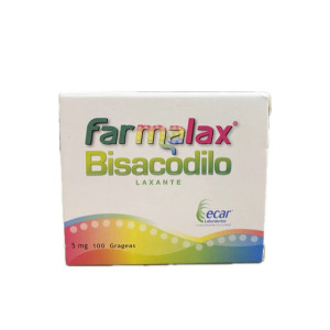 FARMALAX (BISACODILO) 5 MG CAJA X 100 GRAGEAS 