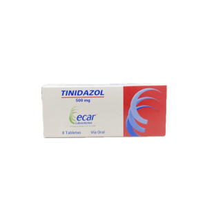 TINIDAZOL 500 MG CAJA X 8 TABLETAS ECAR