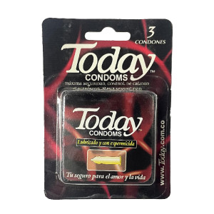 PRESERVATIVO TODAY ESPERMICIDA CAJA X 3 UNDS