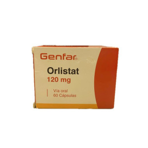 ORLISTAT 120 MG CAJA X 60 CAPSULAS GENFAR