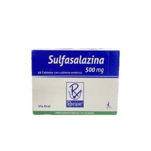 SULFASALAZINA 500 MG CAJA X 10 TABLETAS RECIPE