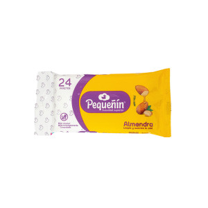 PAÑITOS  HUMED0S PEQUEÑIN ALMENDRA BOLSA X 24 UNDS