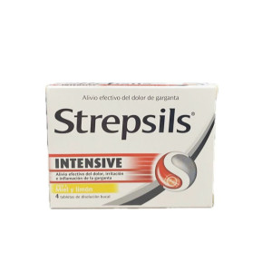 STREPSILS INTENSIVE MIEL LIMON CAJA X 4 TABLETAS