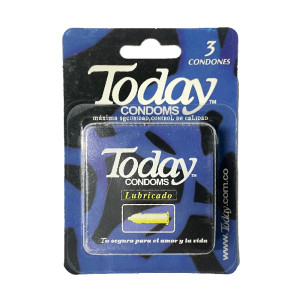 PRESERVATIVO TODAY LUBRICADO CAJA X 3 UNDS