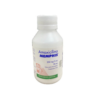 AMOXICILINA SUSPENSION 250MG/5ML FRASCO X 90 ML MEMPHIS