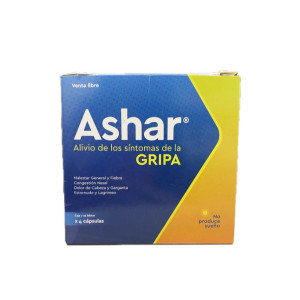 ASHAR GRIPA CAJA CON 25 BLISTER X 4 CAPSULAS C/U