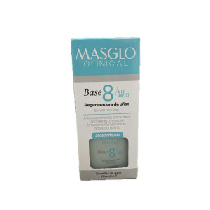 BASE CLINICAL REGENERADORA DE UÑAS MASGLO 8 EN UNO 13,5 ML
