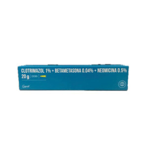 CLOTRIMAZOL 1%+ BETAMETASONA 0.04%+ NEOMICINA 0.5% CREMA TUBO X 20 G LAPROFF
