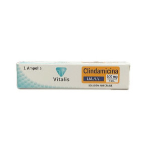 CLINDAMICINA 600MG/4ML CAJA X 1 AMPOLLA VITALIS 