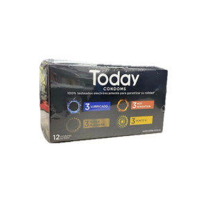 PRESERVATIVO TODAY CAJA X 12 UNDS SURTIDOS 