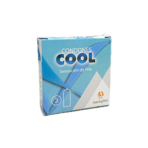 CONDONES COOL SENSACION DE FRIO CAJA X 3 UNDS 